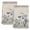 DarkKhaki, variant on Spring Flowers Kitchen Towels Set of 2, Vintage Floral Leaves Birds Pastoral Botanical Absorbent Dish Towels for Kitchen, Microfiber Hand Towel, Quick Drying Tea Towel for Cleaning Dishcloths