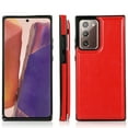 thumbnail image 4 of For Samsung Galaxy Note 20 Wallet Case with Card Holder, Premium PU Leather Kickstand Credit Card Slots Case,[RFID Blocking] Double Magnetic Clasp Back Flip Durable Shockproof Cover, Red, 4 of 9