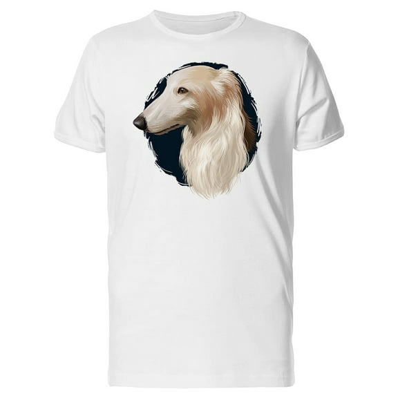 Borzoi Looking Away T-Shirt Men -Image by Shutterstock, Male XX-Large