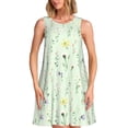 thumbnail image 1 of Balery Wildflower Watercolor 5 Vestidos de verano para mujer con estampado: vestido holgado sin mangas, vestido playero informal y cómodo para días calurosos., 1 of 7