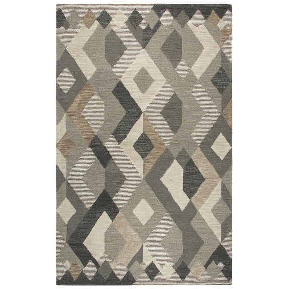 Rizzy Rugs Idyllic Area Rug ID926A Natural Wool Corners 5' x 8' Rectangle
