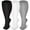 Black White Gray, variant on 3 Pairs Medical Sport Plus Size Compression Socks - 20-30mmHg Graduated Knee-High Support for Men & Women, Ideal for Soccer, Running, and Nurses