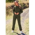 thumbnail image 4 of Conjunto Deportivo para Mujer PRETTYGARDEN Manga Larga Verde Militar Talla M, 4 of 8
