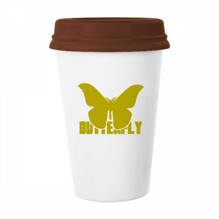 

Insect Harm Fears Animal Butterflies Mug Coffee Drinking Glass Pottery Cerac Cup Lid