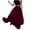 Wine, variant on Maxi Skirts for Women 2024 Solid Color High Waist Pleated Skirt Casual Tunic Comfy Beach Vacation Maxi Sunskirts