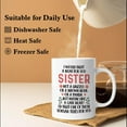 thumbnail image 5 of Sister Coffee Mug, Sister Gifts From Sisters Brother Bestie Best Friends, Best Sister Ever Gifts Sister Mug, 11 Oz Ceramic Cup, 5 of 6