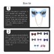 thumbnail image 2 of Sonducket Bowknot Pajarita Hecha a mano Moda Metal Alas doradas Accesorios de joyería Decoración Anfitrión Boda Novio Negro H3112-2 Accesorios de disfraces Azul claro H3112-7 Sonducket AP009821-07B, 2 of 6