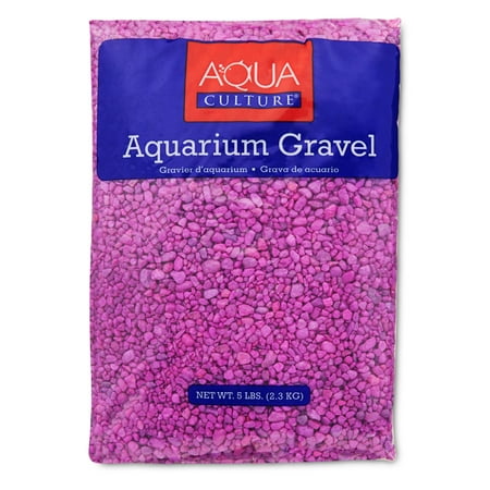 Aqua Culture Aquarium Gravel, Neon Lavender, 5 lb