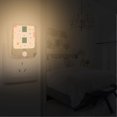 thumbnail image 2 of Yayeee 2-Pack Plug in LED Night Lights with Light Sensors Motion Detectors, Green Abstract Pattern, 2 of 7