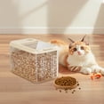 thumbnail image 4 of Airtight Pet Food Storage Container with Treat Dispenser Large Capacity Dog Cat Food Bin for Dry Kibble Cereal Soybean Flour and Animal Feed Storage for Kitchen Pantry Barn Garage Organization, 4 of 4