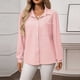 thumbnail image 5 of Ailaofu Womens Shirts Striped Dress Shirt Long Sleeve Collared Office Work Pinstripes Blouses Tops, 5 of 5