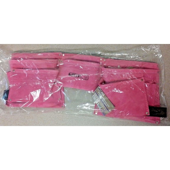 Grip Women's Pink Leather Tool Belt