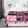 thumbnail image 4 of Breast Cancer Gifts Breast Cancer Blanket Throw Blanket Breast Cancer Gifts for Women Super Soft & Warm Get Well Gift for Women Survivor Gifts Flannel Soft Bed Blanket 50x60 inches, 4 of 6