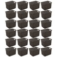 thumbnail image 2 of Sterilite Wicker Weave Plastic Laundry Hamper Storage Basket, Brown (24 Pack), 2 of 5