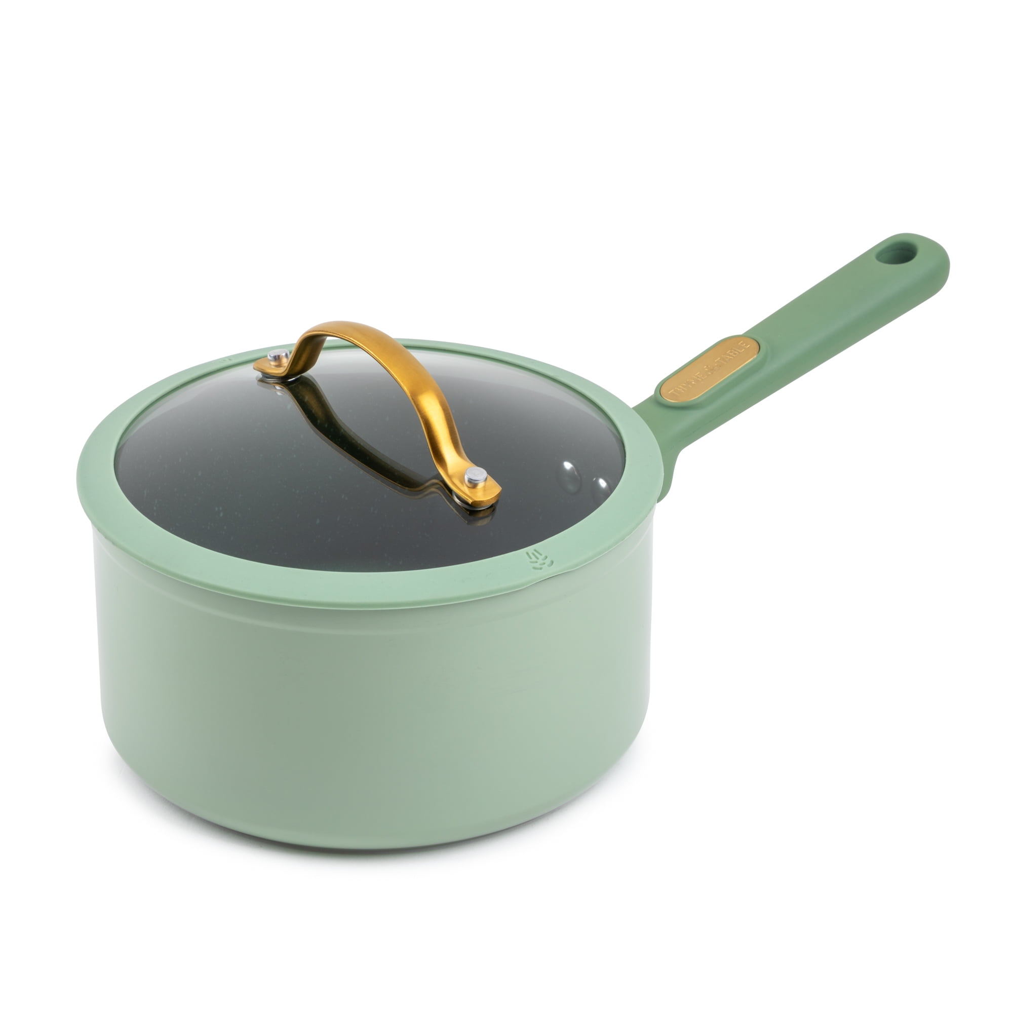 Thyme & Table Granite 12-Piece Cookware Set Non-Stick - Green