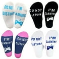 thumbnail image 4 of Middle Tube Socks Universal Casual Style Letter Printed Elastic Breathable Cotton Blend Men/Women Socks, 4 of 6
