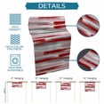 thumbnail image 6 of Red Pink Gray Stripes Table Runner - 70 Inch Long Modern Abstract Minimalist Retro Cotton and Linen Blended Dress Scarves Farmhouse Table Runner for Kitchen Dining, Coffee Table, 13" x 70", 6 of 8