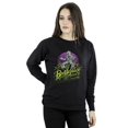 thumbnail image 2 of Beetlejuice Womens Purple Circle Sweatshirt, 2 of 3