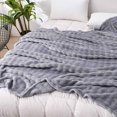 thumbnail image 5 of OAVQHLG3B Soft Throw Blanket, 3D Bubble Decorative Cozy Fuzzy Flannel Blanket, Winter Versatile Cozy Lightweight Flannel Blanket, Flannel Bed Blanket All Season Use 28x39 inch, 5 of 8