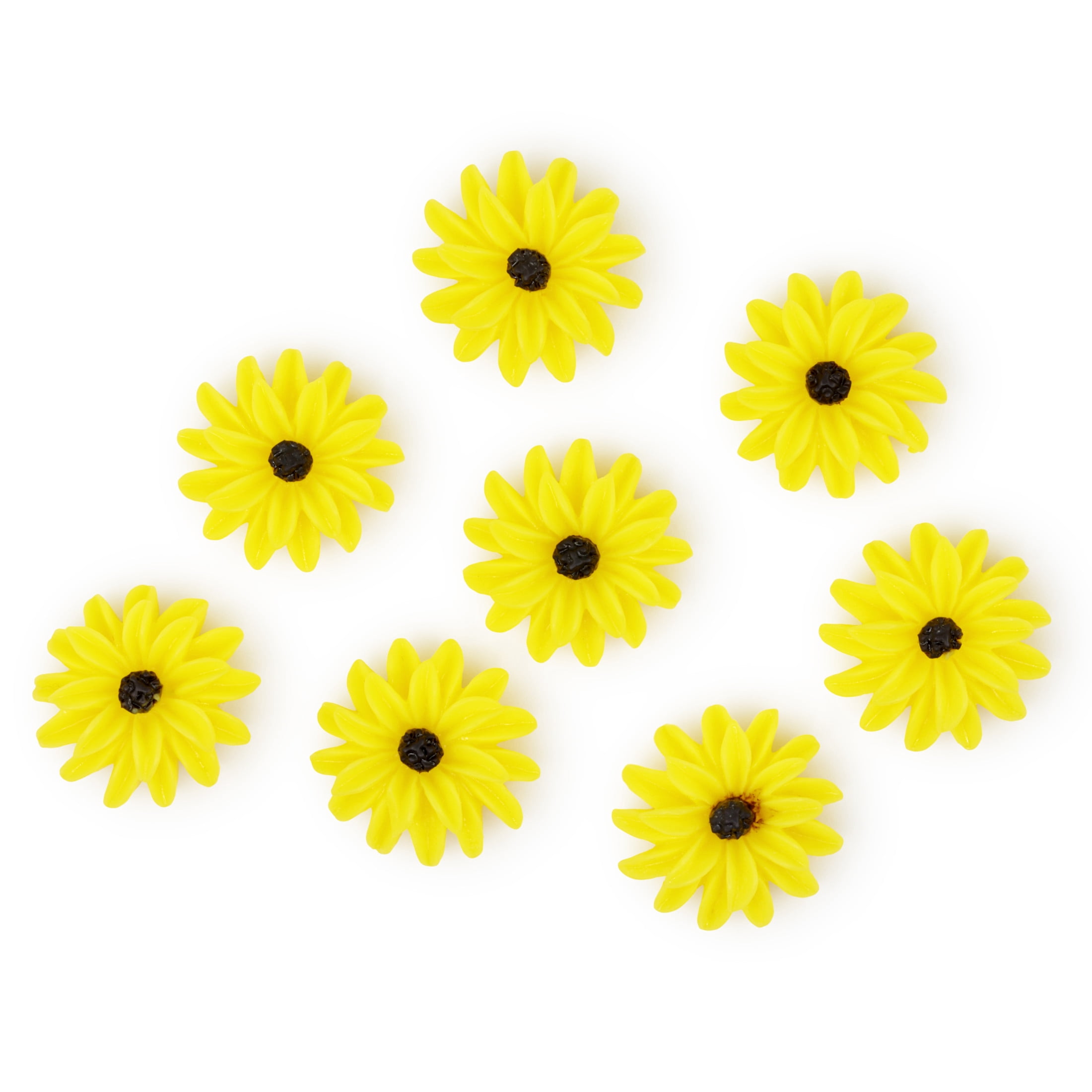 Hello Hobby Accessories Resin Sunflowers, 8 piece