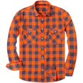 thumbnail image 1 of Men's Casual Button Down Flannel Shirt Plaid, 1 of 7