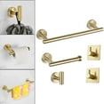 thumbnail image 5 of Brushed Bathroom Hardware Set Towel Rack Rustproof Towel Hooks Wall Mounted Stainless Steel Heavy Duty Round Modern Style for Kitchen Toilet , B, 5 of 10