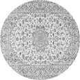 thumbnail image 1 of Ahgly Company Indoor Round Medallion Gray Traditional Area Rugs, 5' Round, 1 of 1