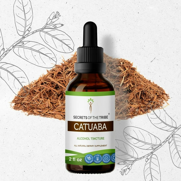 Catuaba Tincture Alcohol Extract, Catuaba Trichilia catigua, Erythroxylum vacciniifolium Healthy Libido 2 oz