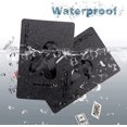 thumbnail image 2 of Baraja de cartas de póquer con láminas negras, resistente al agua y con caja de regalo, para fiestas y juegos, 2 of 5