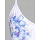 thumbnail image 3 of Tank Top de Color Degradado con Estampado Floral de Talla Extra Rosegal  Camisetas sin mangas de talla grande, 3 of 5