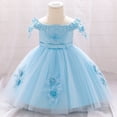 thumbnail image 2 of TAIAOJING Girls Dress Baby Toddler Princess Bowknot Dresse Kids Casual Floral Sleeveless Clothing Party Party Dresses, 2 of 5