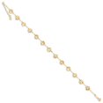 thumbnail image 2 of FB Jewels 14K Yellow Gold Adjustable Flower Anklet, 2 of 3