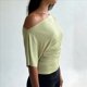 thumbnail image 4 of Tops de Verano con Hombros Descubiertos para Mujer, Camisetas para Salir, Top Corto Sin Mangas, Ropa de Moda, Conjuntos de 2025 Verde L, 4 of 10