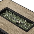 thumbnail image 5 of DUOSONG Beige Rattan Fire Pit Table With Tank Holder And Ceramic Tile Tabletop Beige Ceramic Tile+Iron,Rattan+Metal Garden & Outdoor Outdoor Heating, 5 of 8