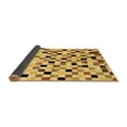 thumbnail image 2 of Ahgly Company Indoor Rectangle Checkered Brown Modern Area Rugs, 2' x 3', 2 of 4