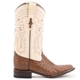 thumbnail image 2 of FERRINI Men's Colt Full Quill Ostrich S-Toe Boots, Color: Kango, Size: 8-D (1019307080D), 2 of 6