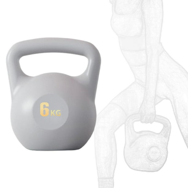 Kettlebell lleno de agua ejercicio Kettlebell antideslizante agua Kettlebell Fitness Gris 6kg