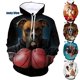 thumbnail image 2 of Sudadera con capucha con estampado 3D de animales y boxeador para hombre, ropa de calle informal con estampado de perro, talla grande, última moda, 2 of 5