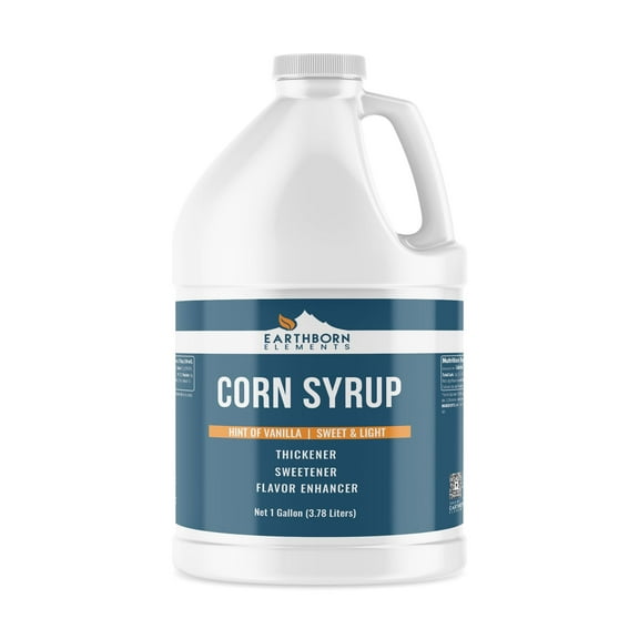 Earthborn Elements Corn Syrup 1 Gallon Light Syrup with a Hint of Real Vanilla, Convenient Jug with Twist-Off Cap