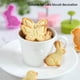 thumbnail image 4 of Juego de 4 cortadores de plástico con forma de mariposa, conejo, pollito, huevo de Pascua, cortador de fondant, molde para galletas y pasteles, 4 of 7