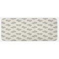 thumbnail image 1 of Cactus Kitchen Mat, Monochrome Doodle South American Plants with Simplistic Style Exotic Sketch Pattern, Plush Decorative Kitchen Mat with Non Slip Backing, 47" X 19", Cream Black, by Ambesonne, 1 of 1