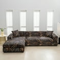 thumbnail image 2 of SHANNA Sectional Couch Covers L Shape 3 Seater +3 Seater Sofa Slipcover with 2Pcs Pillowcase As Gift, 2 of 12