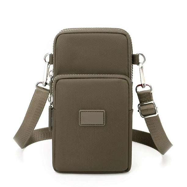 Mochila bandolera con correa y orificio para auriculares, mochila con correa para senderismo, bolso bandolera multiusos.