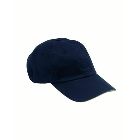 - Big Accessories-6-Panel Unstructured Cap with Sandwich Bill-BX001S