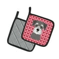 thumbnail image 2 of Carolines Treasures BB5276PTHD Schnauzer Coeurs Paire de Porte-Pots, 2 of 3