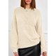 thumbnail image 3 of Suéter PRETTYGARDEN Floral de Punto con Cuello Redondo Beige M, 3 of 8