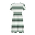 thumbnail image 5 of Erwazi Women's Casual Summer Dress Short Sleeve T Shirt Dress Printed Tiered Swing Mini Dresses with Pockets, 5 of 5