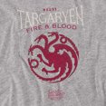 thumbnail image 2 of Game of Thrones House Targaryen Sigil Women's T Shirt,Athletic Heather, Large, 2 of 6
