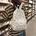 thumbnail image 2 of Mochila Con Fresa Japonés Pequeña Y Fresca para Estudiantes Secundaria Mujer () Blanca, 2 of 9