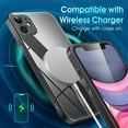 thumbnail image 6 of Crystal Clear Case for iPhone 11, [Not Yellowing] [Camera Protection] [Military Grade Drop Tested] Transparent Shockproof Protective Phone Case Soft Silicone Slim Cover, 6.1 inch, Black, 6 of 16
